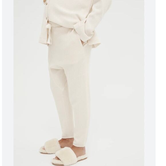 Legoe Heritage WAFFLE JOGGERS pants cream size 1 M DR - Picture 1 of 5